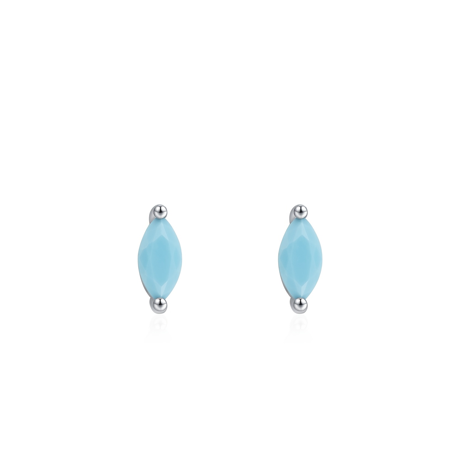 Women's 925 Sterling Silver Elegant Turquoise Earrings